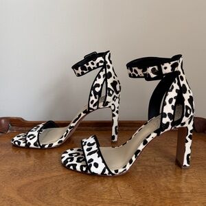 Leopard Print Dyed Hair Heels (3.5”)